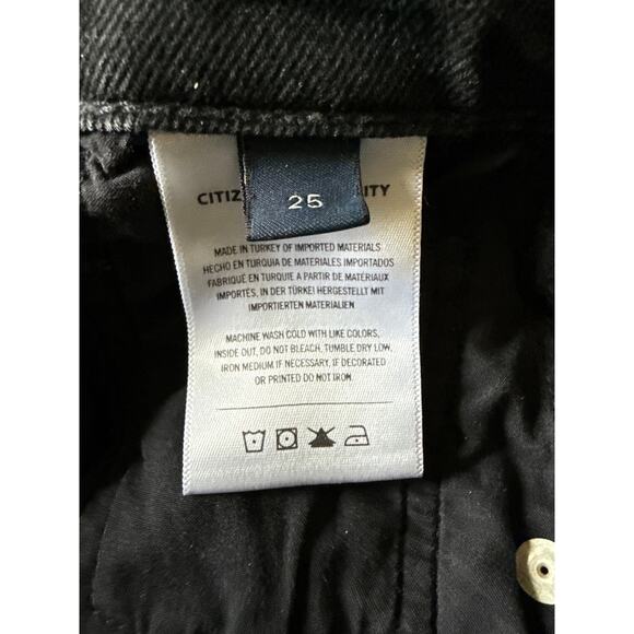 Citizens of Humanity Jolene High Rise Jeans in Stormy Black Size 25 - Picture 13 of 15